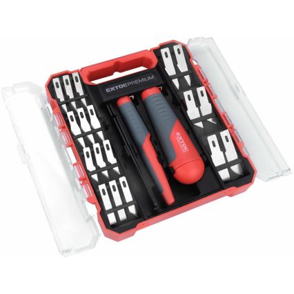Extol Premium - Kit med täljknivar med pincett 21 delar