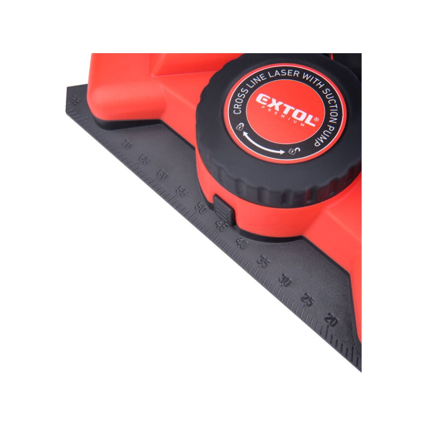 Extol Premium - Laservinkelhake 90° med elektrisk sugkopsmodul 5V/1000 mAh