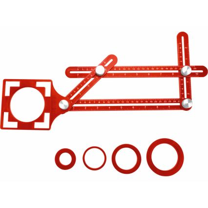 Extol Premium - Metallmall för överföring av vinklar och positioner med locator