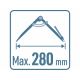 Extol Premium - Riktnings-/punktspar av kompasser 0-280 mm