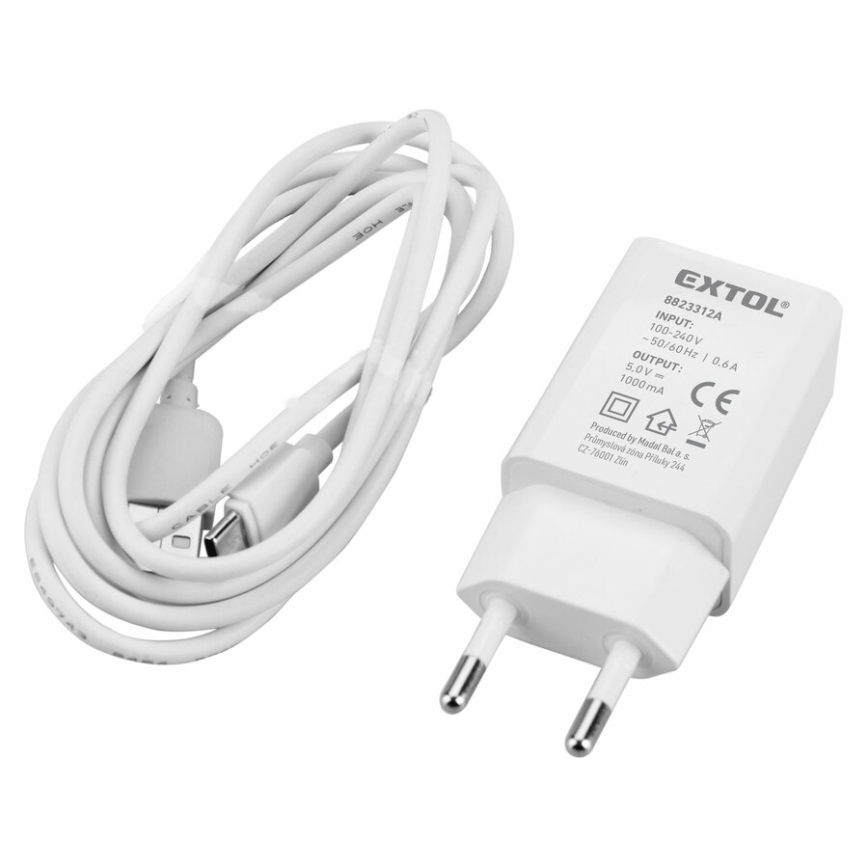 Extol Premium - Självnivellerande korslinjelaser 5V/5200 mAh IP54