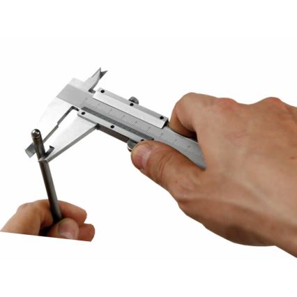 Extol Premium - Skjutbar metallskala 0-150 mm