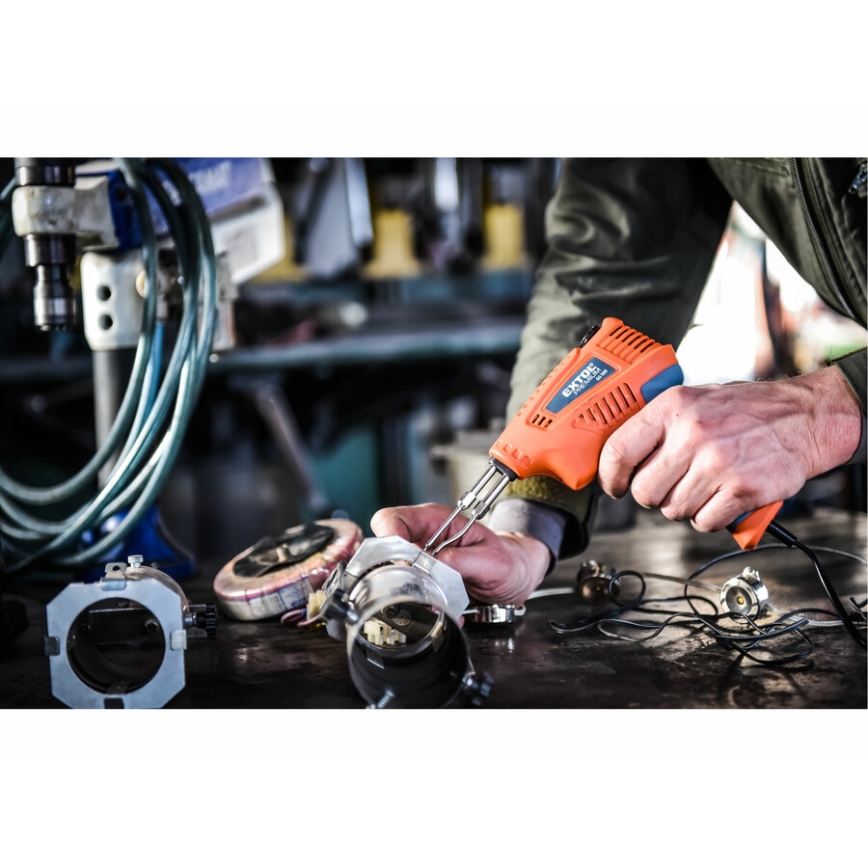 Extol Premium - Soldering gun with temperature regulation 200W/230V