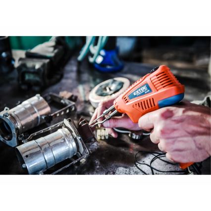 Extol Premium - Soldering gun with temperature regulation 200W/230V