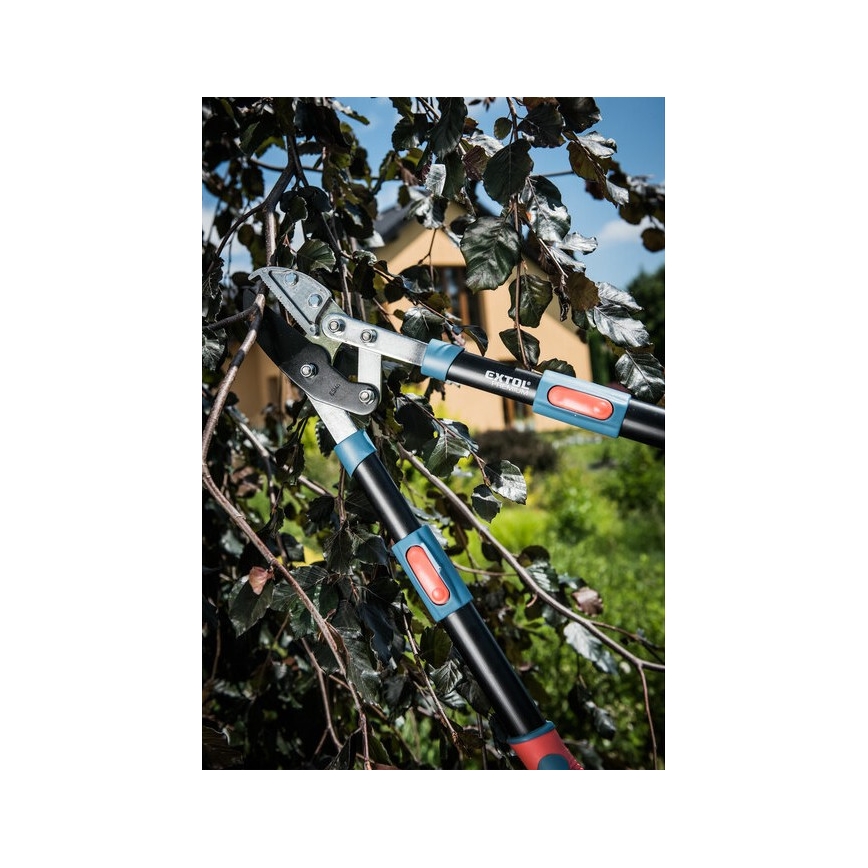 Extol Premium - Teleskopöverförbar städsax för grenar 670-940 mm