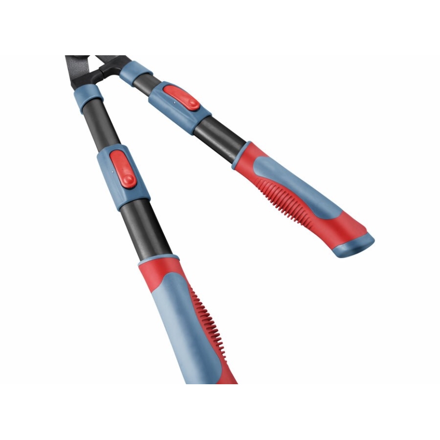 Extol Premium - Teleskopsax för häckar med vågigt blad 690-890 mm