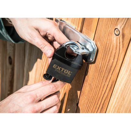 Extol Premium - Vattentätt hänglås 50 mm svart