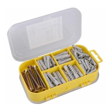 Extol - Skruvsats med döl 170 delar