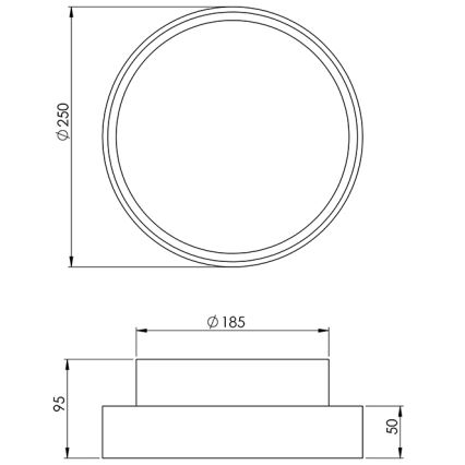 Fabas 3229/61/102 - Heavy-duty belysning HATTON 1xE27/42W/230V IP65