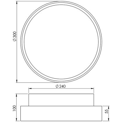 Fabas 3229/65/102 - Heavy-duty belysning HATTON 2xE27/30W/230V IP65