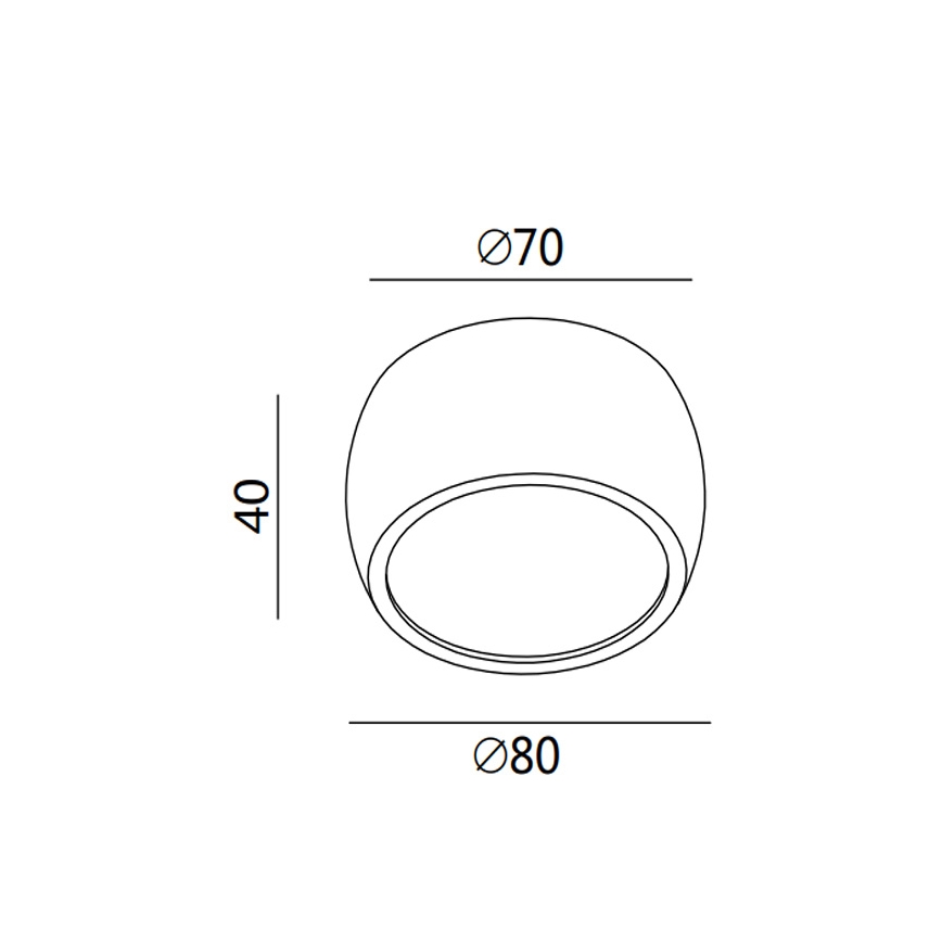 Fabas 3428/71/102 - LED spotlight VASTO 1xLED/7W/230V