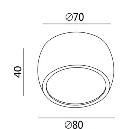 Fabas 3428/71/102 - LED-spottlampa VASTO LED/7W/230V