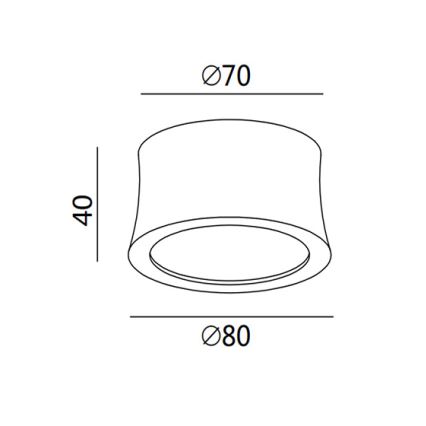 Fabas 3440/71/102 - LED-spotlampa PONZA LED/7W/230V