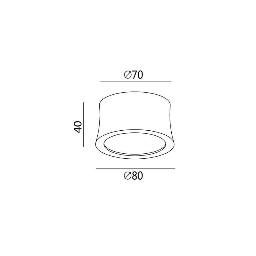 Fabas 3440/71/102 - LED spotlight PONZA 1xLED/7W/230V