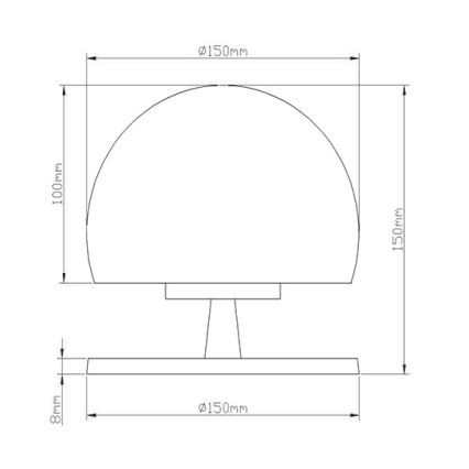 Fabas 3570-30-138 - LED Dimbar bordslampa MORGANA 1XG9/3W/230V