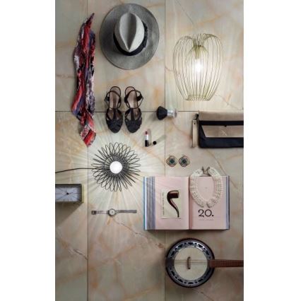 Fabas Luce 3677-45-225 - Ljuskrona med upphängningsrem CAMP 1xE27/40W/230V gyllene