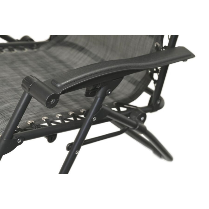 Fällbar justerbar stol antracit