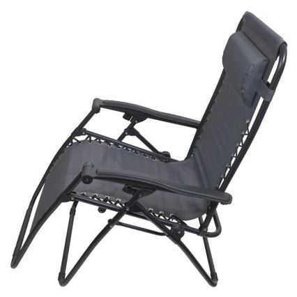 Fällbar justerbar stol grå