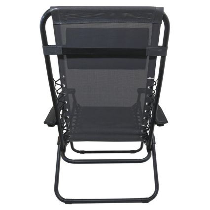 Fällbar justerbar stol grå