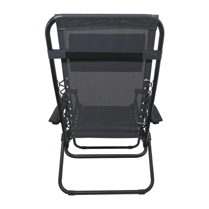 Fällbar justerbar stol grå