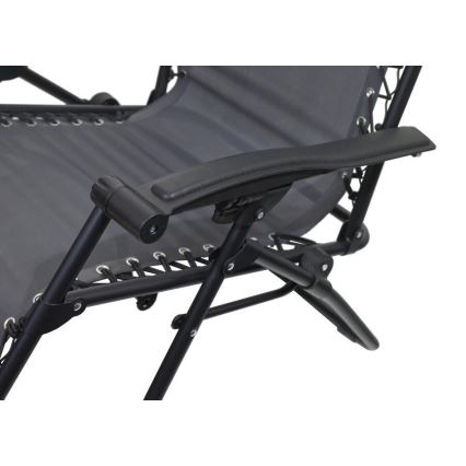 Fällbar justerbar stol grå