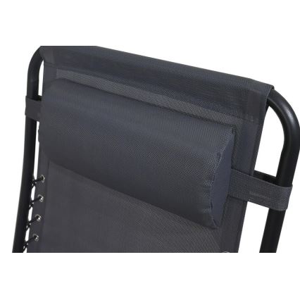 Fällbar justerbar stol grå