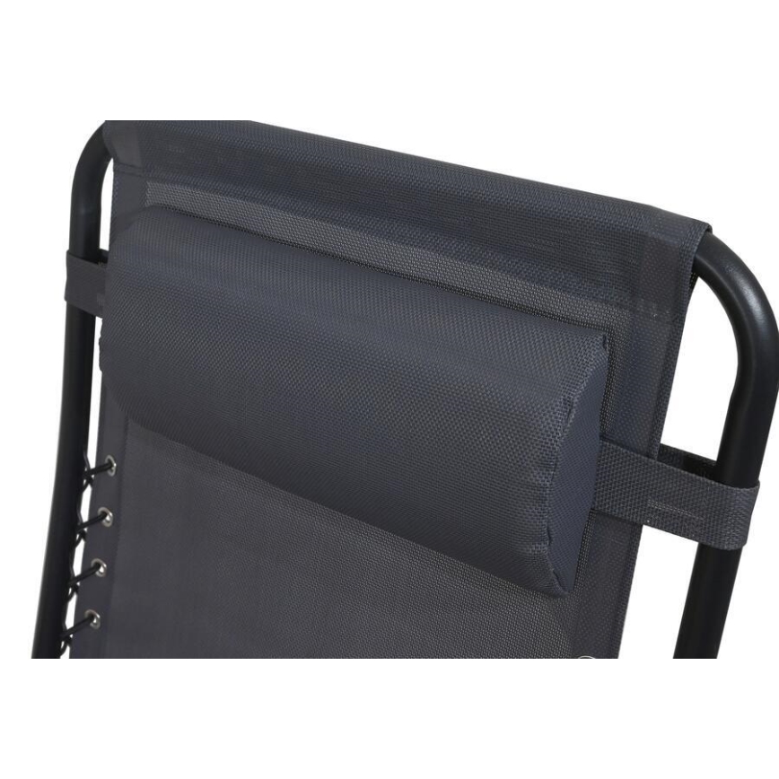 Fällbar justerbar stol grå