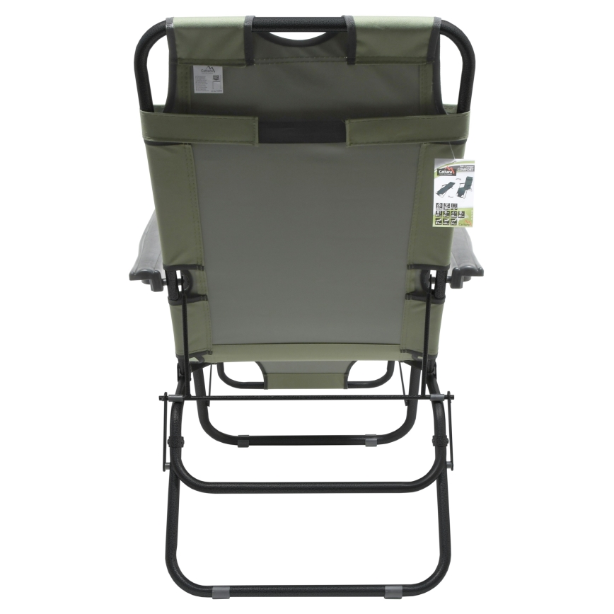 Fällbar justerbar stol grön/svart