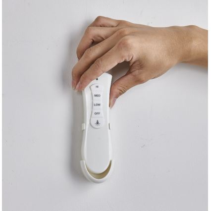 FANAWAY 212982 - Takfläkt EVORA 2xE27/20W/230V blank krom + fjärrkontroll