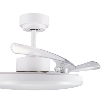 FANAWAY 21612949 - LED Dimbar takfläkt STROLL LED/30W/230V 2700/3500/5000K Ø 106 cm vit/klar + fjärrkontroll