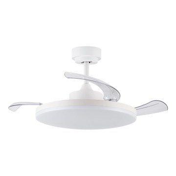 FANAWAY 21612949 - LED Dimbar takfläkt STROLL LED/30W/230V 2700/3500/5000K Ø 106 cm vit/klar + fjärrkontroll