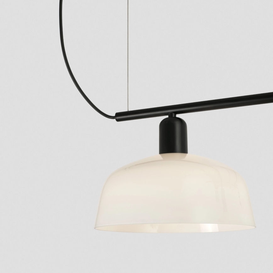 FARO 20338-119 - Ljuskrona med textilsladd TATAWIN 3xE27/15W/230V svart