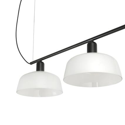 FARO 20338-119 - Ljuskrona med textilsladd TATAWIN 3xE27/15W/230V svart