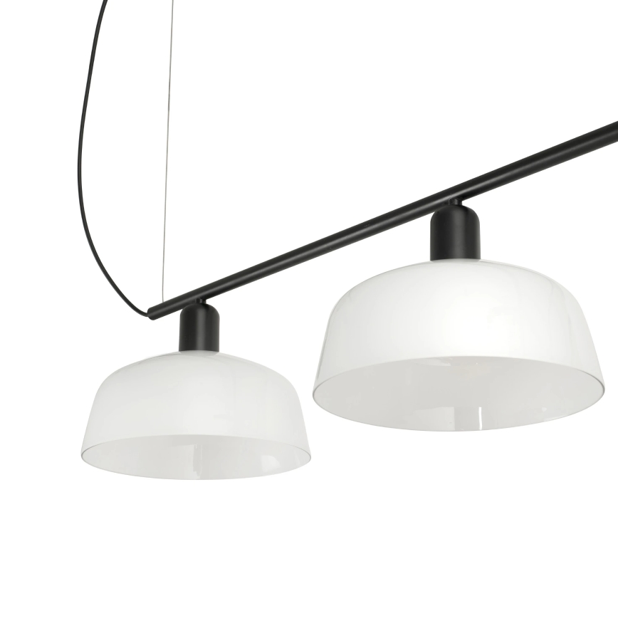 FARO 20338-119 - Ljuskrona med textilsladd TATAWIN 3xE27/15W/230V svart