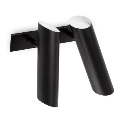 FARO 29876 - väggspotlight LINK 2xGU10/11W/230V svart