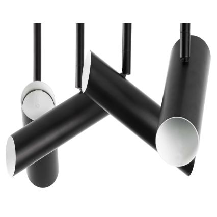 FARO 29880 - Pendelkrona LINK 4xGU10/8W/230V svart