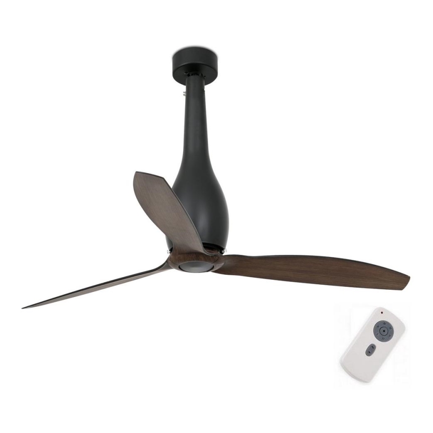 FARO 32004 - Takfläkt ETERFAN svart/brun Ø 128 cm + fjärrkontroll