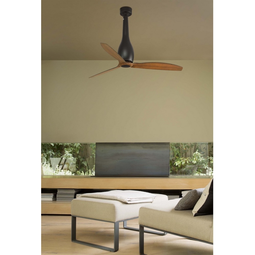 FARO 32004 - Takfläkt ETERFAN svart/brun Ø 128 cm + fjärrkontroll