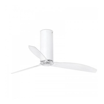 FARO 32034 - Takfläkt TUBE FAN vit/klar Ø 128 cm