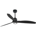 FARO 32100WT1N - LED-dimbar takfläkt JUST FAN M LED/16W/230V Ø 128 cm svart Wi‑Fi Tuya + fjärrkontroll