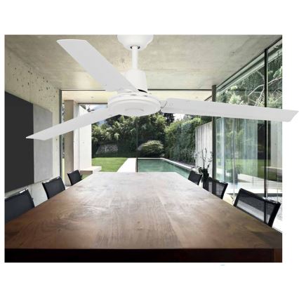 FARO 33005 - Takfläkt ECO INDUS Ø 120 cm vit