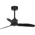 FARO 33424WT - Takfläkt JUST FAN S Ø 81 cm svart Wi-Fi Tuya + fjärrkontroll