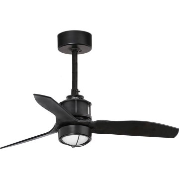 FARO 33424WT1N - Dimmbar LED-takfläkt JUST FAN S LED/16W/230V Ø 81 cm svart Wi-Fi Tuya + fjärrkontroll