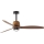 FARO 33435WT1N - Dimmbar LED-takfläkt WEAVER M LED/16W/230V Ø 128 cm brun/svart Wi-Fi Tuya + fjärrkontroll