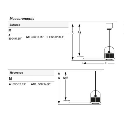 FARO 334361N - Dimmbar LED-takfläkt WEAVER M LED/16W/230V Ø 128 cm brun/mässing + fjärrkontroll