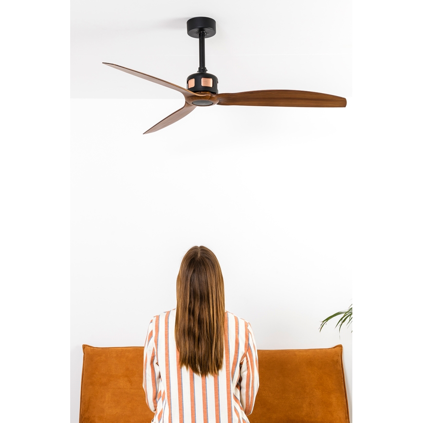 FARO 33451WT - Takfläkt COPPER FAN M Ø 128 cm brun/svart Wi-Fi Tuya + fjärrkontroll