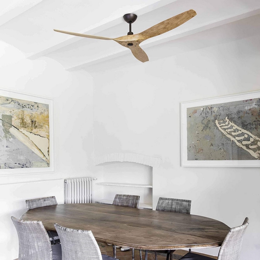 FARO 33519 - Takfläkt MOREA brun Ø 152 cm med fjärrkontroll