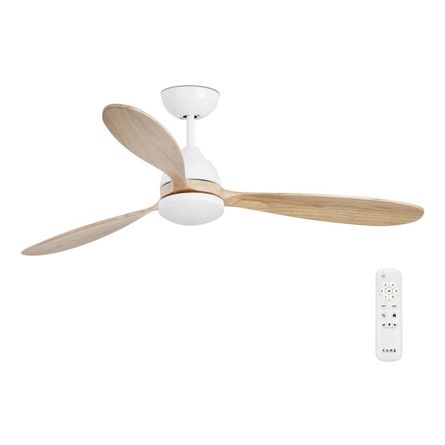 FARO 33524 - LED Takfläkt POROS LED/15W/230V vit/brun