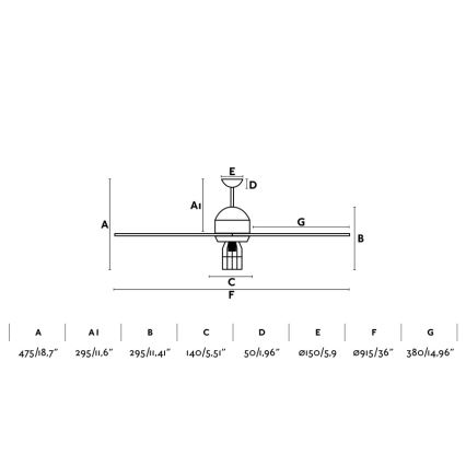 FARO 33703 - Takfläkt CHICAGO 1xE27/15W/230V