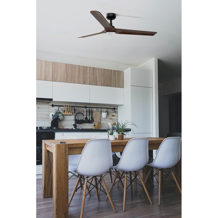 FARO 33809-1TW - LED dimbar takfläkt HEYWOOD LED/10W/230V 2700/4000/6500K Ø 132 cm + fjärrkontroll